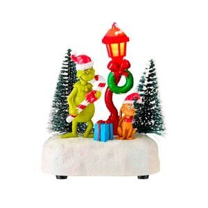 NEW! The Grinch Who Stole Christmas Village Dr Seuss Illuminated Lamp Post 2025